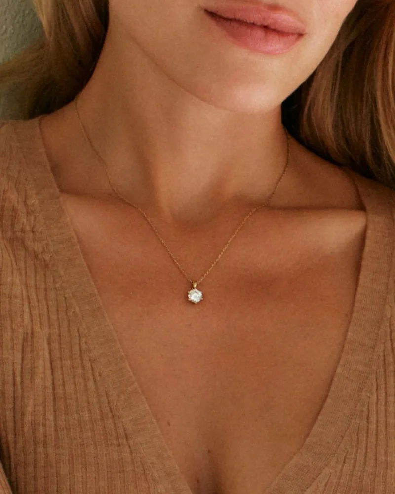 Crown Halsband L Guld>Edblad New