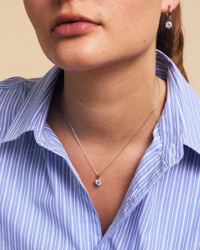 Crown Halsband L Stål>Edblad Hot