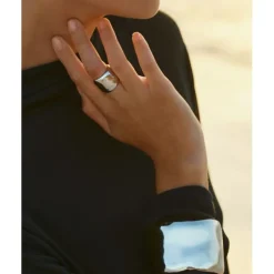 Flowy Ring Stål – 127423><noscript><img width=