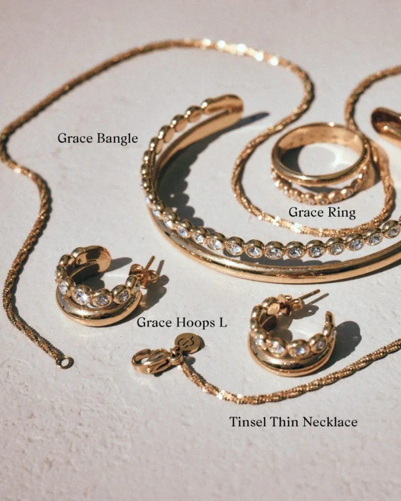 Grace Hoops L – Guld>Edblad Best