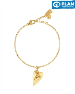 Heart to Heart Armband- Guld>Edblad New