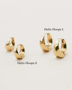 Helix Hoops L – Guld><noscript><img width=