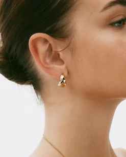 Helix Studs – Guld>Edblad