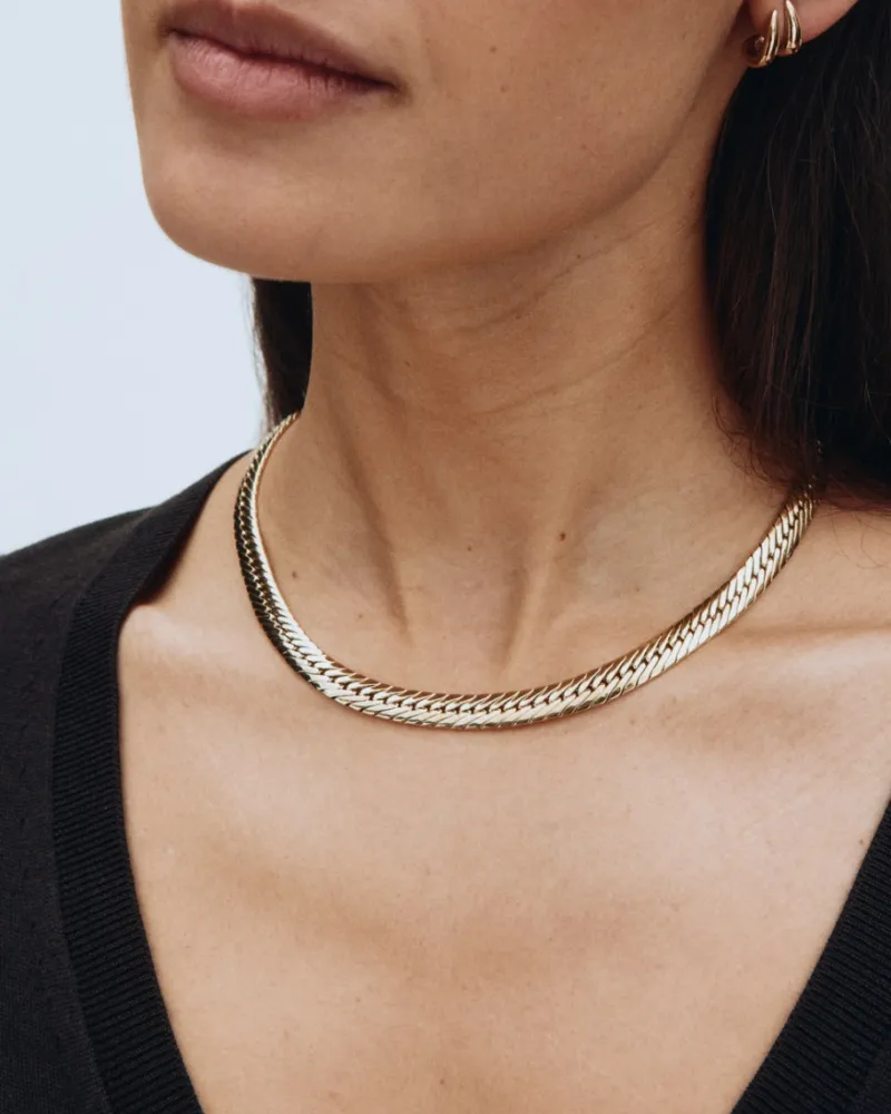 Hera Chain Halsband – Guld>Edblad New