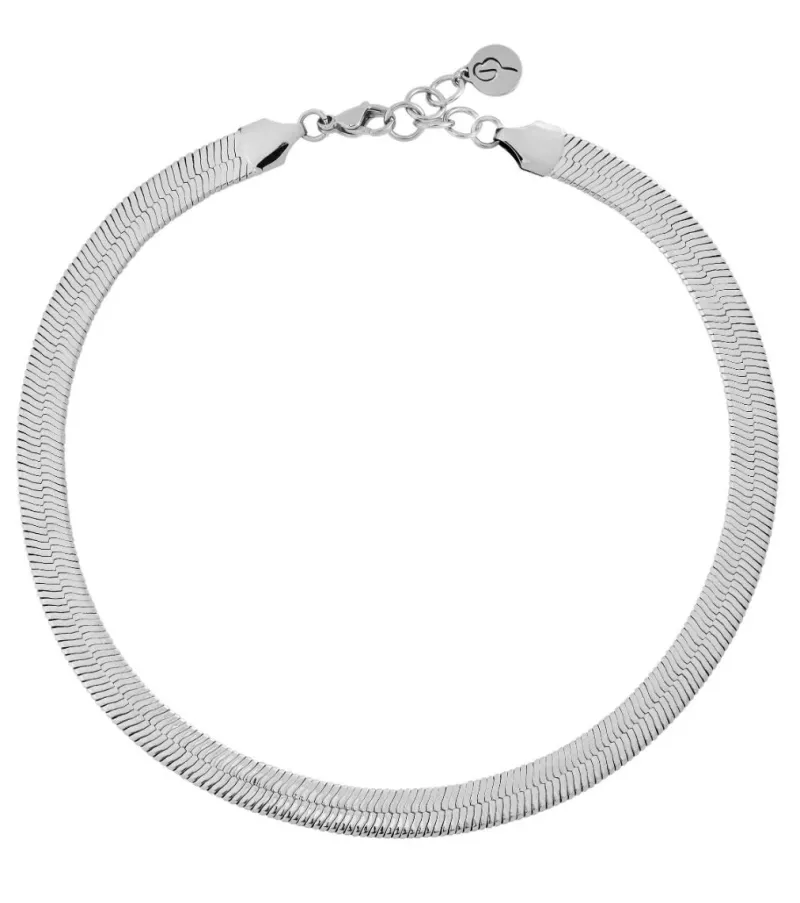 Herringbone Halsband L Stål (125154)>Edblad Online