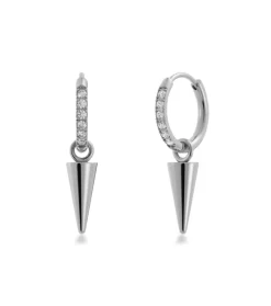Hoops Mini Sparkle Steel 127068>Edblad Discount