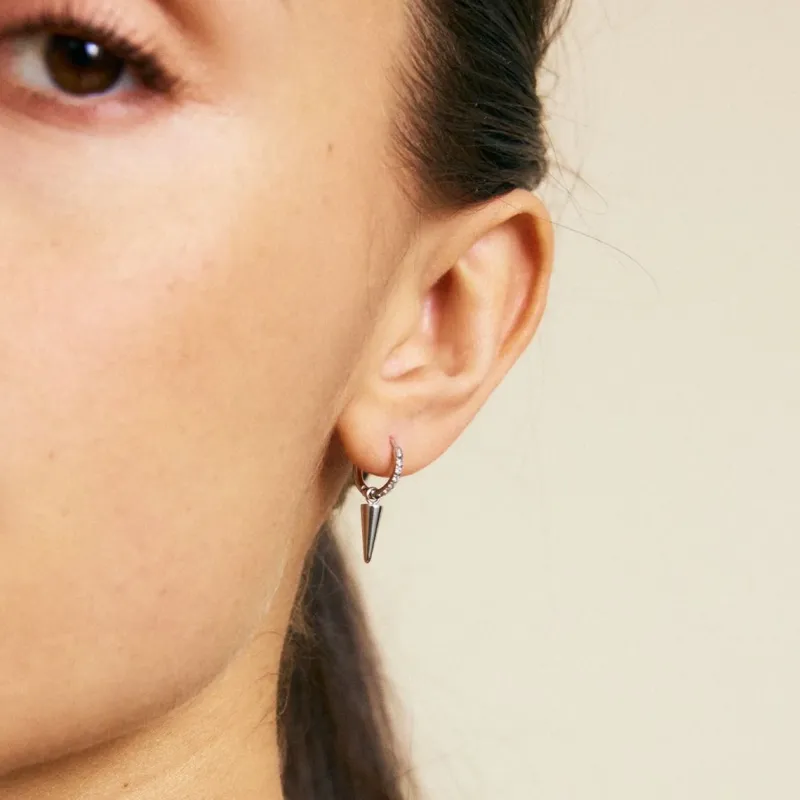 Hoops Mini Sparkle Steel 127068>Edblad Discount