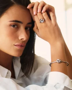 Infinity Knot Ring L Stål><noscript><img width=