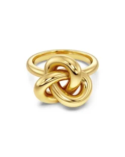 Infinity Knot Ring L Guld>Edblad Hot