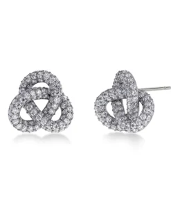 Infinity Knot Sparkle Studs L – Stål>Edblad Online