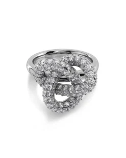 Infinity Knot Sparkle Ring L – Stål>Edblad Best