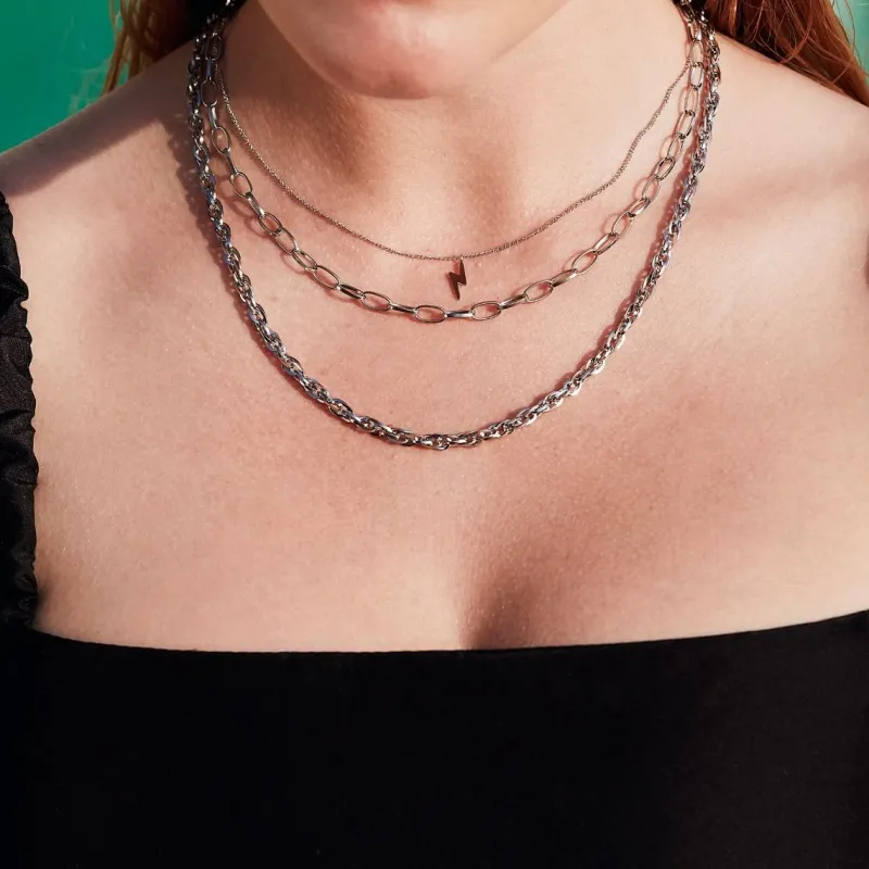 Lightning Necklace Steel 115140>Edblad Online