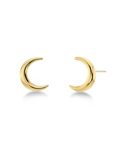 New Moon Studs S Guld 127560>Edblad Discount