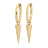 Peak Hoops Guld 124725>Edblad New
