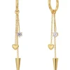 Peak Hoops Multi Heart Guld 127223>Edblad Sale