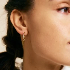 Peak Hoops Sparkle Gold 127065>Edblad Sale