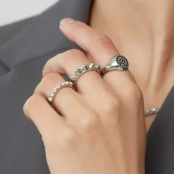 Peak Ring Single Stål>Edblad Online