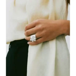 Pearl Signet Ring Stål>Edblad Online