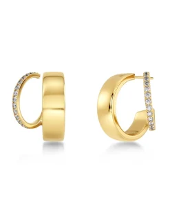 Plié Hoops Double – Guld>Edblad New