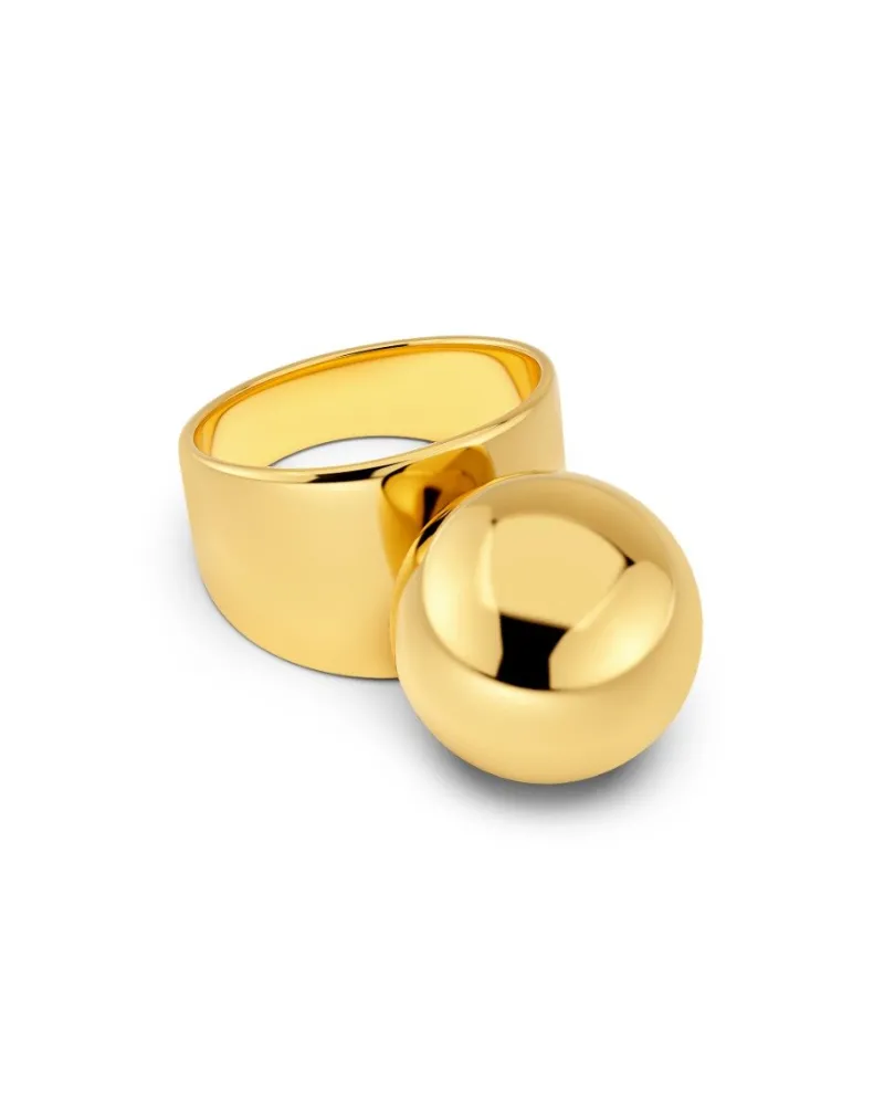 Sphere Ring – Guld>Edblad