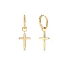 Spirit Cross Hoops – Guld>Edblad Clearance