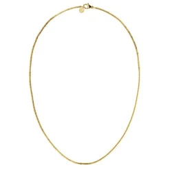 Square Link Halsband Guld>Edblad