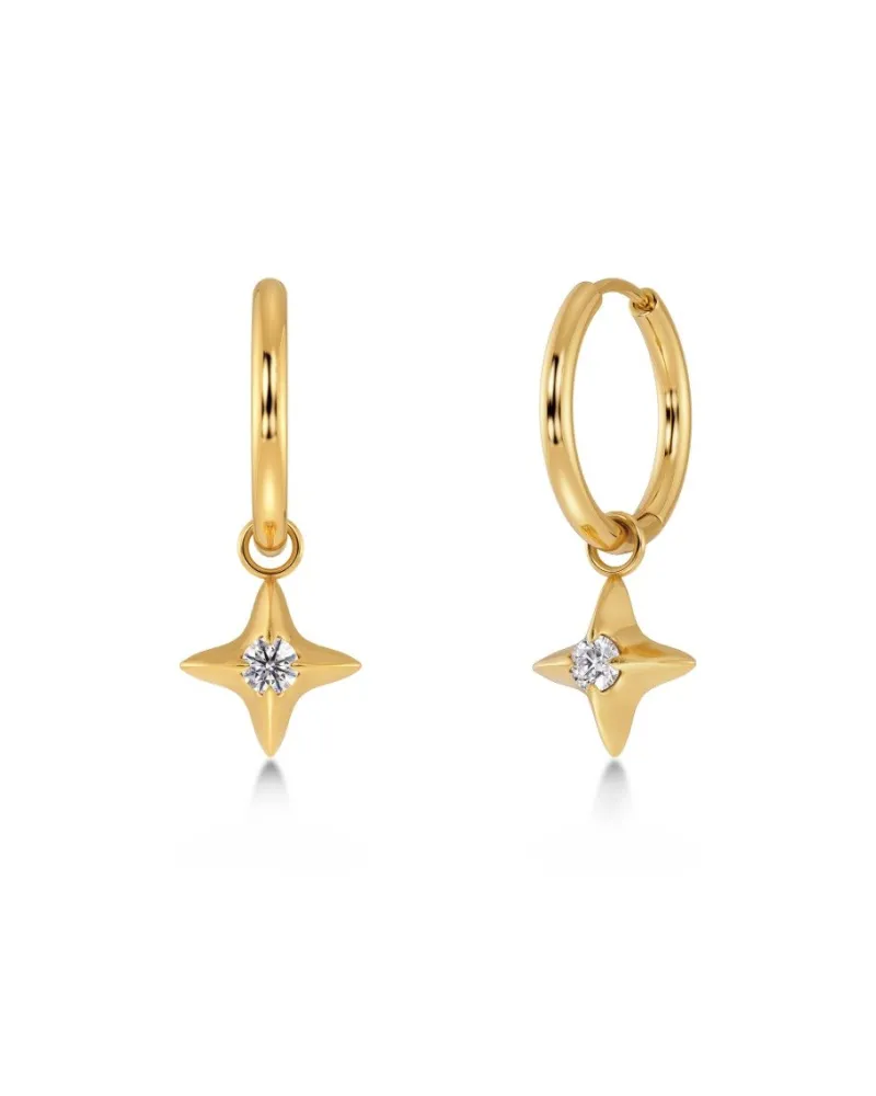 Stellar Hoops – Guld>Edblad Outlet