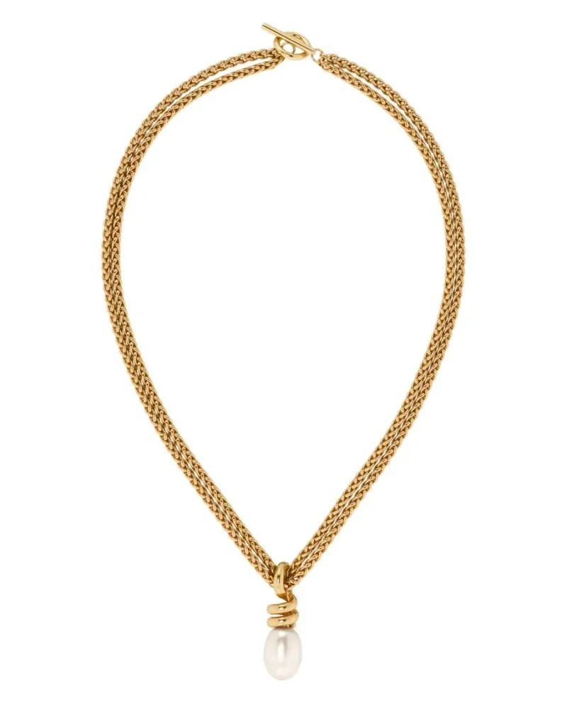 Swivel Halsband Pearl L – Guld>Edblad Best