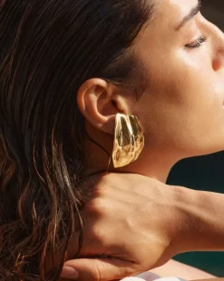 Tidal Studs L Örhängen Guld>Edblad Online