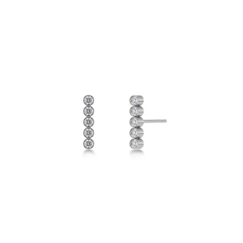 Twiggy Studs Örhängen CZ Stål>Edblad Discount