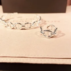 Anchor Ring Silver Ring170><noscript><img width=