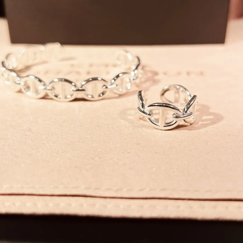 Anchor Ring Silver Ring170>Emma Israelsson Clearance