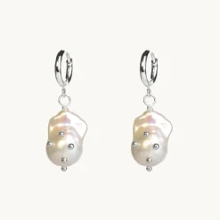 Baroque Stud Pearl Örhängen Silver>Emma Israelsson Discount