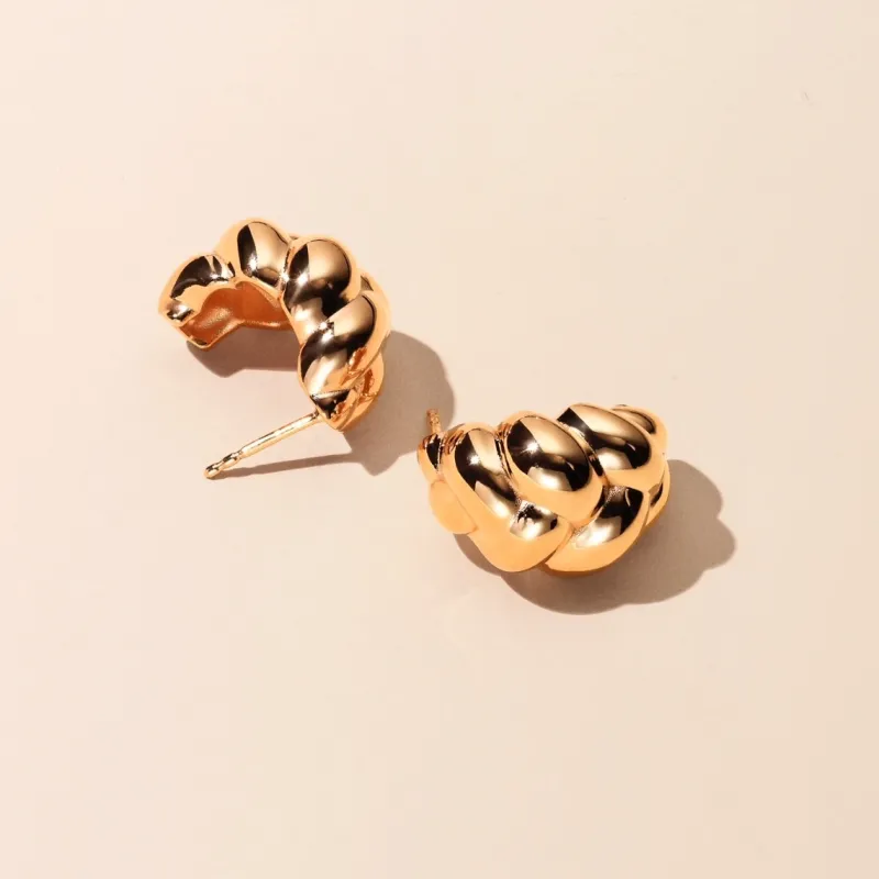 Braided Örhängen Guld Ear209>Emma Israelsson Discount