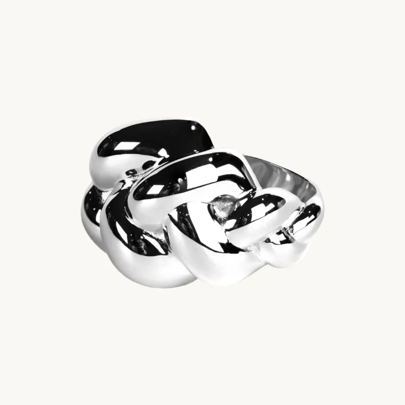 Braided Ring Silver Ring158>Emma Israelsson Outlet