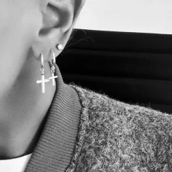 Branch Cross Örhängen S Silver Ear193>Emma Israelsson New