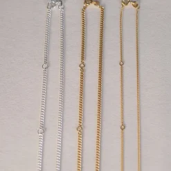 Chunky Curb Justerbar Kedja Guld – Chain039><noscript><img width=