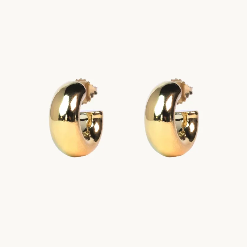 Chunky Hoops Small Örhängen Guld – Ear188>Emma Israelsson Hot