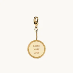 Emma Israelsson FHL Wreath Coin Charm Guld Charm016>Charms Best