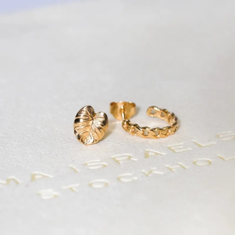 Mini Link Ring Örhänge (Guld) – EAR139 (Mega kampanj)>Emma Israelsson Clearance