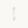 Mini Organic Dove M Hoop Silver Ear220>Emma Israelsson New