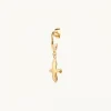 Mini Organic Dove M Hoop Gold Ear221>Emma Israelsson