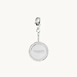 Emma Israelsson Name Coin Wreath Charm Silver Charm019>Charms Outlet