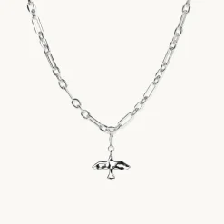 Organic Dove Chunky Kedja Silver Neck174>Emma Israelsson