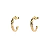 Organic Hoops Guld Ear178>Emma Israelsson Outlet