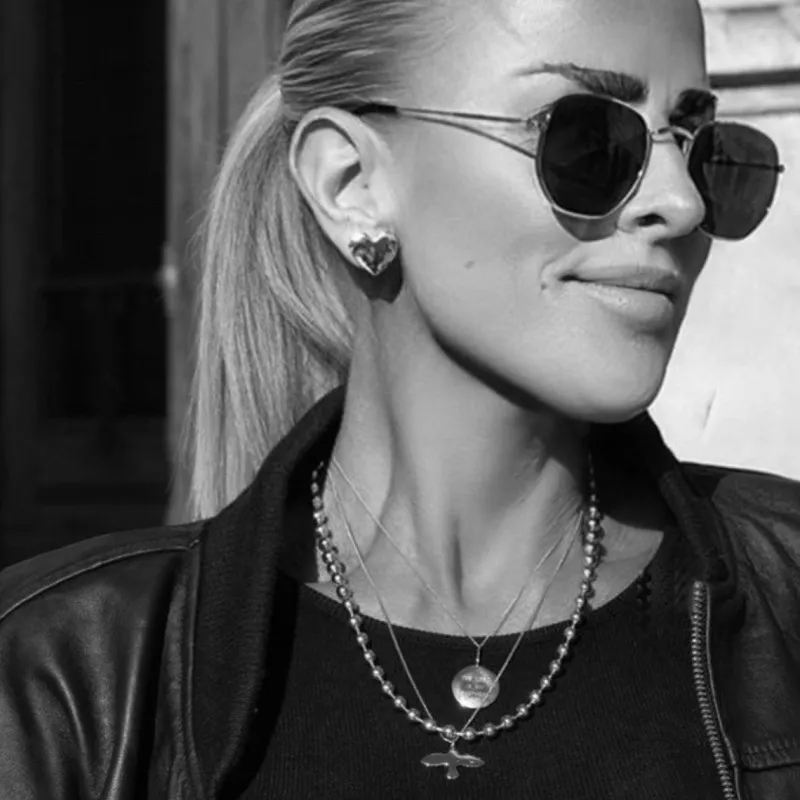 Organic Heart Örhängen Silver Ear195>Emma Israelsson Discount