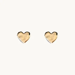Organic Heart Mini Örhängen Guld Ear198>Emma Israelsson Clearance