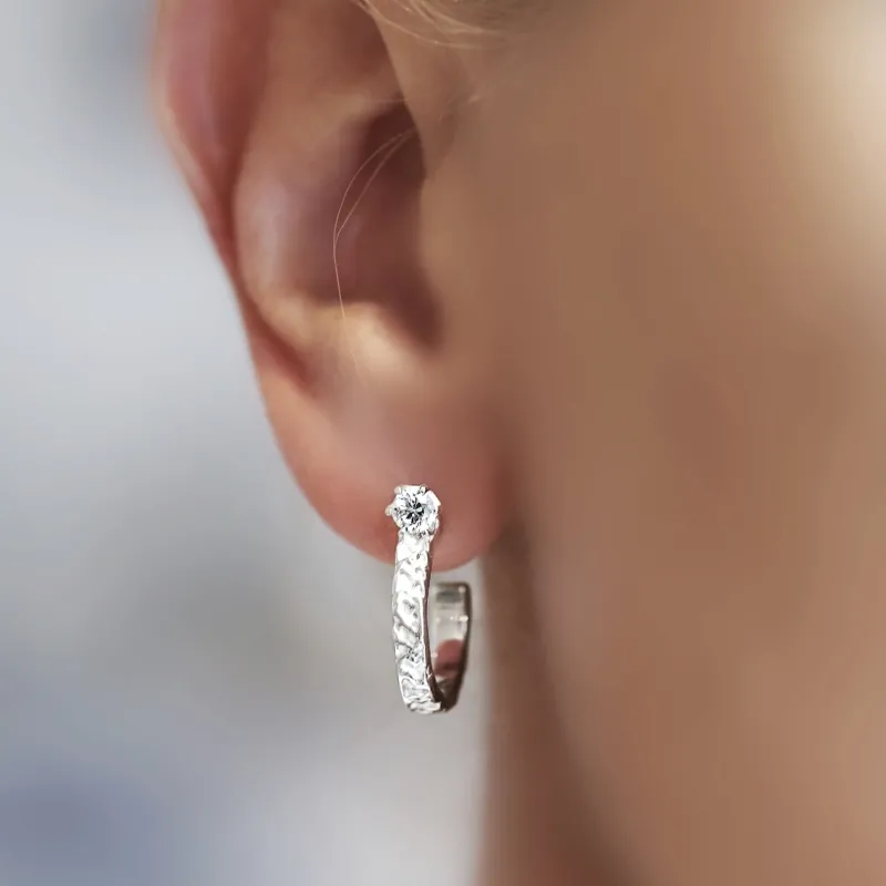 Princess hoops stone små silver – ear155>Emma Israelsson Clearance