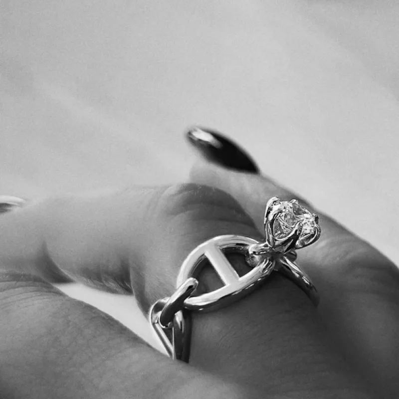 Princess Anchor Ring Silver>Emma Israelsson Sale
