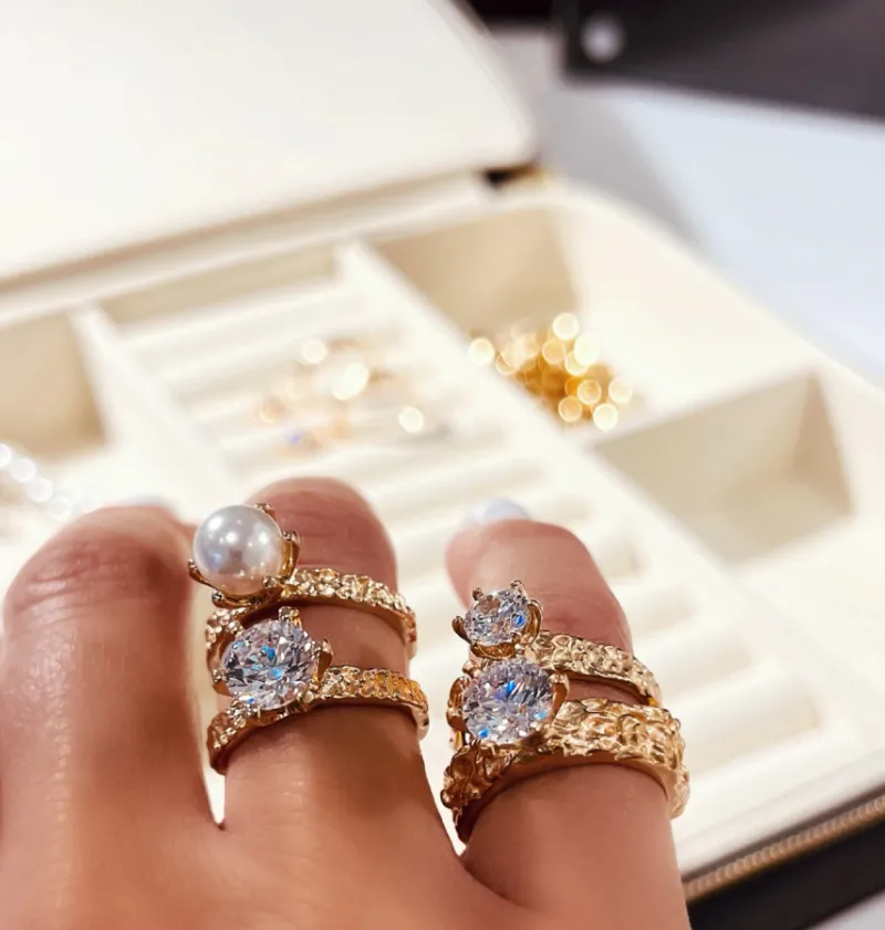 Princess Ring Open Guld Ring137>Emma Israelsson Best